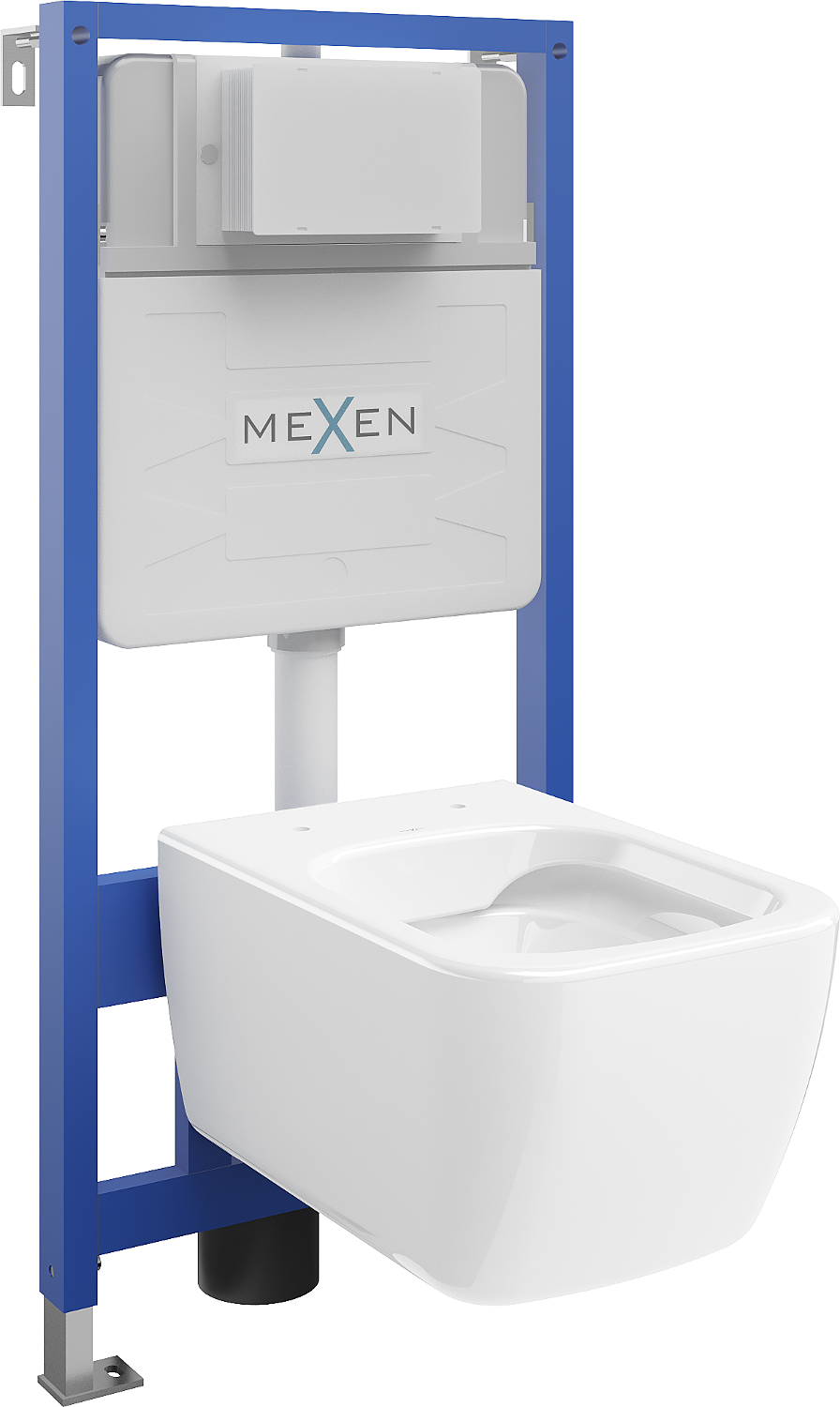 Mexen zestaw podtynkowy WC stelaż Fenix Slim z miską WC Stella, biały - 6103368XX00