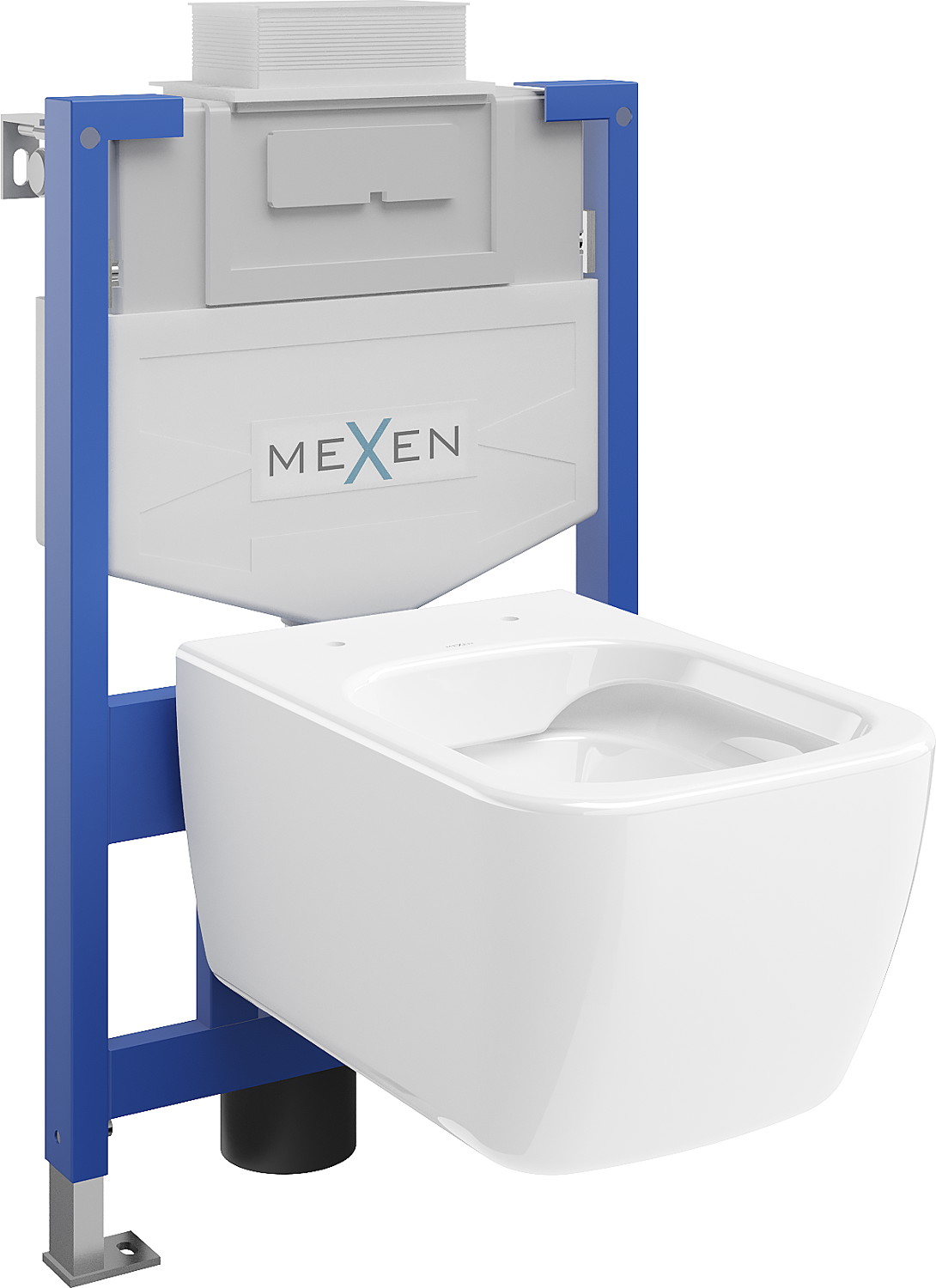 Mexen zestaw podtynkowy WC stelaż Fenix XS-U z miską WC Stella, biały połysk - 6853368XX00