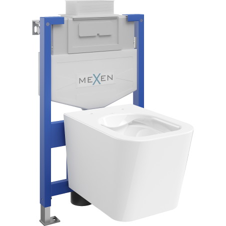 Mexen zestaw podtynkowy WC stelaż Fenix XS-U z miską WC Teo, biały połysk - 6853385XX00