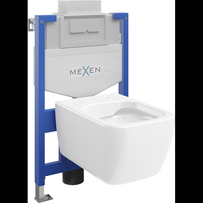 Mexen zestaw podtynkowy WC stelaż Fenix XS-U z miską WC Margo, biały połysk - 6853342XX00