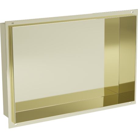 Mexen X-Wall-NR półka wnękowa bez kołnierza 45 x 30 cm, złota - 1951453010