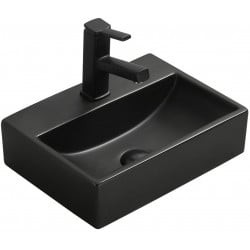 Mexen Mini umywalka nablatowa 40 x 30 cm, czarna mat - 21094085