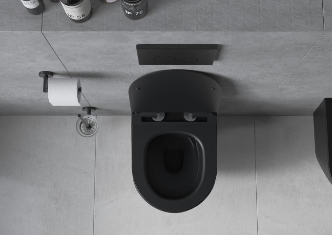 Pojemniki i szczotki do WC czarne