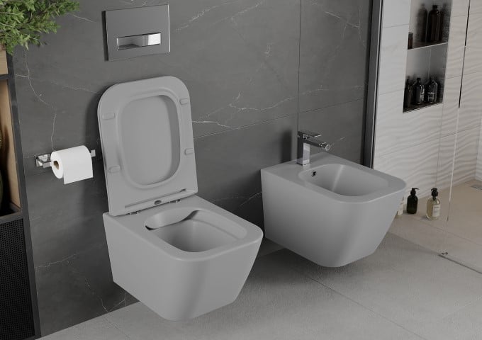 Pojemniki i szczotki do WC białe